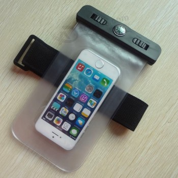Venda por atacado personalizado de alta-Fim Eco impermeável claro telefone móvel PVC saco impermeável