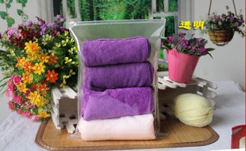 Wholesale customized high-end Promotional PVC Garment Towels Packaging Ziplock Bag