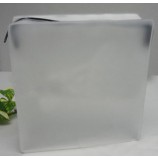 Groothandel op maat gemaakt hoog-Einde duurzame frosted eva skin care rits tas