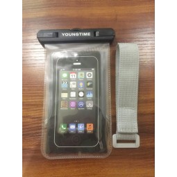 Al por mayor personalizado alto-Termine el bolso impermeable del teléfono móvil del Cloruro de polivinilo plástico del viaje de la venta caliente