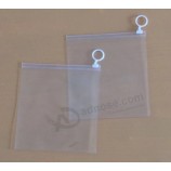 批发定制高-PVC环拉链袋优质服装袋