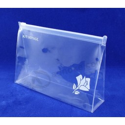 Wholesale customized high-end Clear Plastic EVA Zipper Packaging Bag for Cosmetics