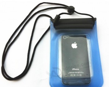 卸売カスタマイズ高-スイミングサーフィンのためのエンドの携帯電話のPvcの防水ケースバッグ