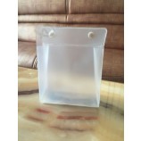Customized high quality Eco-Friendly Button Frosted EVA Makeup Bag