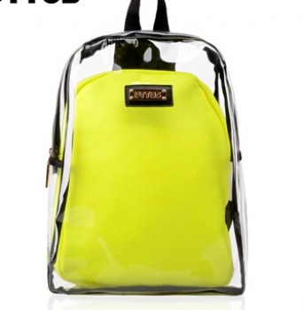 Wholesale customized high-end Fashionable Waterproof Transparent PVC Backpack