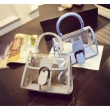 Wholesale customized high-end Simple and Fashionable Waterproof PVC Transparent Tote Bag Handbags