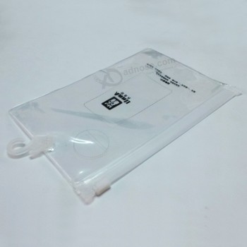 卸売カスタマイズ高-フック付きのプロモンの耐久性のあるクリアPvcバッグ