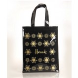 Wholesale customized high-end Black Thickening Large Capacity Ecofriendly PVC Handbags