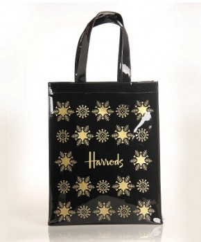 Wholesale customized high-end Black Thickening Large Capacity Ecofriendly PVC Handbags