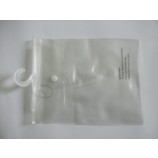 Customized high quality Frosted EVA Hanger Bag with Button Closure