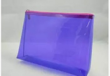 Op maat gemaakte hoogwaardige pure kleur transparante waterdichte cosmetische tassen