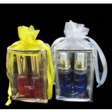 사용자 지정된 고품질 방수 투명 화장품 가방 Pvc drawstring 가방