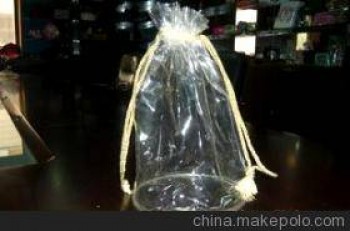 Bolsa de cordón transparente impermeable de alta calidad del Cloruro de polivinilo del personalizado