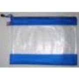 Customized high quality Eco-Friendly A4 Mesh PVC Bags with Zipper Closure