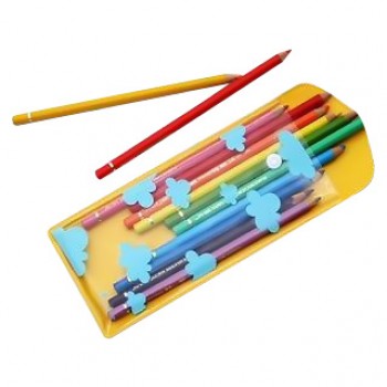 定制高品质塑料印花可爱拉链PVC笔袋