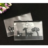 주문을 받아서 만들어진 고품질 만화 까만 지퍼 부대 플라스틱 선물 부대 eva 지퍼 부대