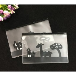 Kundengebundene Qualitätskarikaturschwarz-Reißverschlussbeutel-Plastikgeschenkbeutel eva Reißverschlussbeutel