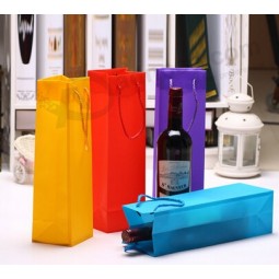 Maßgeschneiderte hohe Qualität einzigen Wein Geschenk Tasche Tasche PVC Wein Tasche