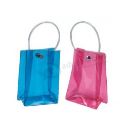 Kundengebundene Qualitätsfarbtransparente PVC-Knopfbeutelhandtaschen