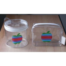 Maßgeschneiderte hochwertige PVC transparent Geschenktüte Reißverschlusstasche