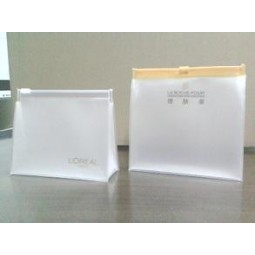 Protección del medio ambiente de alta calidad personalizada y durable bolsa de Cloruro de polivinilo esmerilado transparente