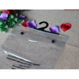 Customized high quality Environmental Protection and Durable Transparent PVC Hook Bag
