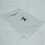 단추 닫히는 주문을 받아서 만들어진 고품질 명확한 플라스틱 Pvc 걸이 후크 부대