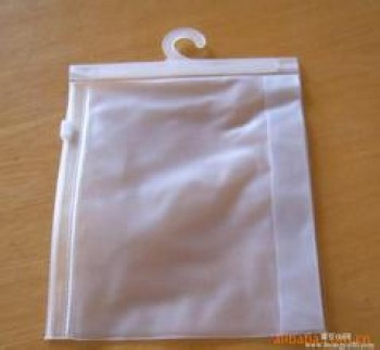 Personnalisé haute qualité transparent mat fermeture à glissière crochet sac Pvc chaussettes sacs