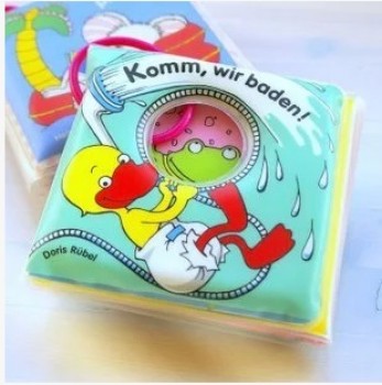 Customized high quality Cute Cartoon Book PVC Waterproof Shower Book