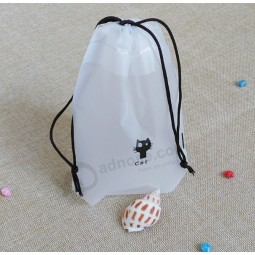 Customized high quality Frosted Underwear Clothing Bags EVA Drawstring Storage Bag