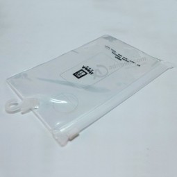Personnalisé de haute qualité bouton en plastique transparent Pvc cintre crochet sac pour emballage cadeau halloween