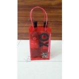 Personnalisé de haute qualité vente chaude coloré sac de vin de glace Pvc