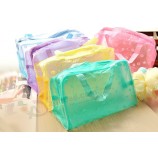Wholesale customized high-end Floral Waterproof Cosmetics PVC Bag