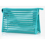 Wholesale customized high-end Waterproof Cosmetic Bag Strip Contains Cosmetic Bag Transparent Washing Bag