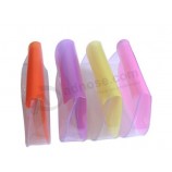 Bolso de alta calidad modificado para requisitos particulares del Cloruro de polivinilo del botón del color de la moda