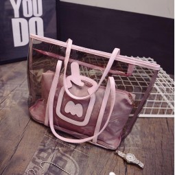 Alta personalizzato-Borsa per la spesa in gelatina per il tempo libero madre di pochette in Pvc trasparente