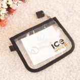 Haut personnalisé-Fin mini mignon pochette de sac de carte Pvc clair
