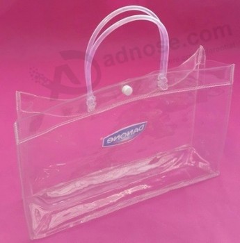 изготовленный на заказ высококачественный сделанный пвх прозрачный мешок подарка косметический мешок хозяйственный мешок сумок