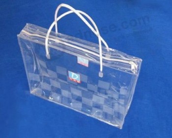 定制高品质防水防尘透明PVC手提包