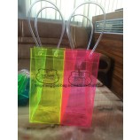 生态 personalizado de alta calidad-Amigable bolsa de refrigerador de la tapa del Cloruro de polivinilo superior de mango personalizado