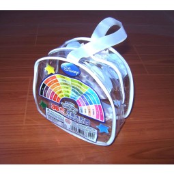 2017 Sac cadeau personnalisé de haute qualité en Pvc avec fermeture à glissière et poignée