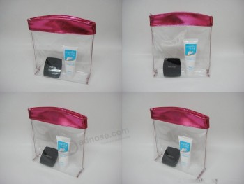 Personalizado de alta qualidade venda quente zíper PVC saco de viagem de cosméticos