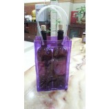 Bolsa de enfriador de vino de Cloruro de polivinilo colorido personalizado de alta calidad oem con asas