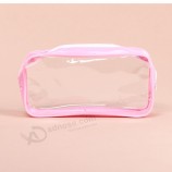 Personalizado de alta calidad oem reciclable clara de pie bolsa de cremallera de Cloruro de polivinilo