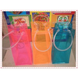 Kundenspezifische hohe Qualität OEM Werbe PVC Wein Tasche mit benutzerdefinierten-Logo