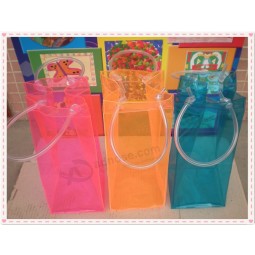 定制高品质免费样品oem 生态-友好的PVC葡萄酒啤酒包装袋