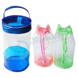 Aangepaste Pvc-plastische zak van hoge kwaliteit met handvat