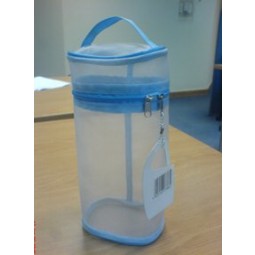 éco personnalisé de haute qualité-Sac cosmétique Pvc givré glissière givrée