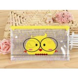 Maßgeschneiderte hochwertige farbige Quadrat PVC Mesh Bleistift Tasche