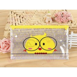 Maßgeschneiderte hochwertige farbige Quadrat PVC Mesh Bleistift Tasche